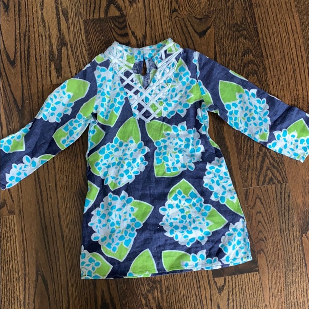 Sail to Sable girls linen tunic